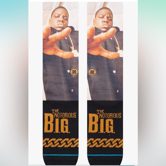 STANCE CASUAL CREW THE NOTORIOUS B.I.G KING OF N.Y. SIZE LARGE NWT - Picture 2 of 4